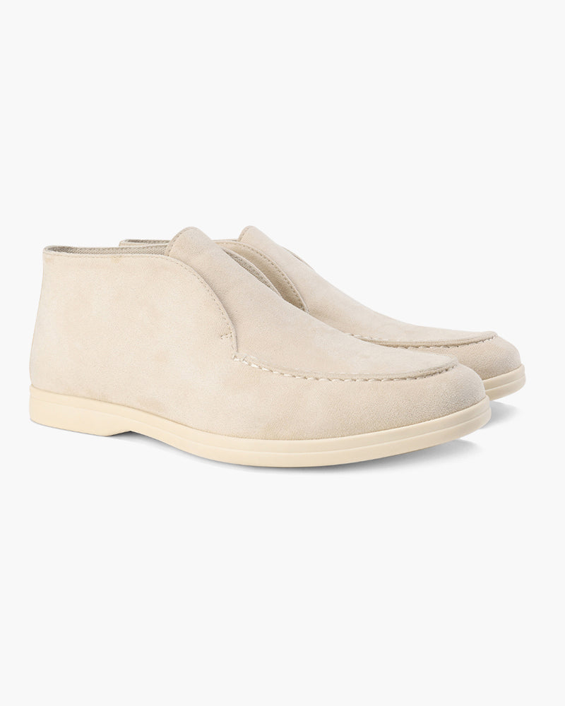 Hohe Wildleder-Slipper