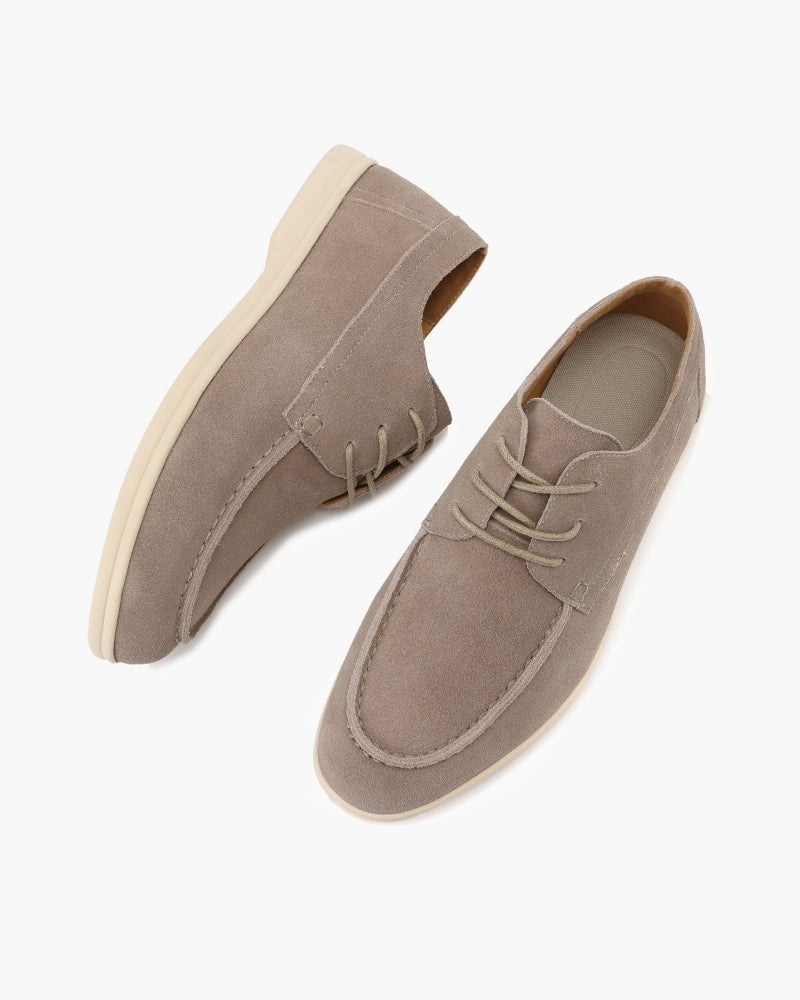 Premium-Wildlederschnürschuhe