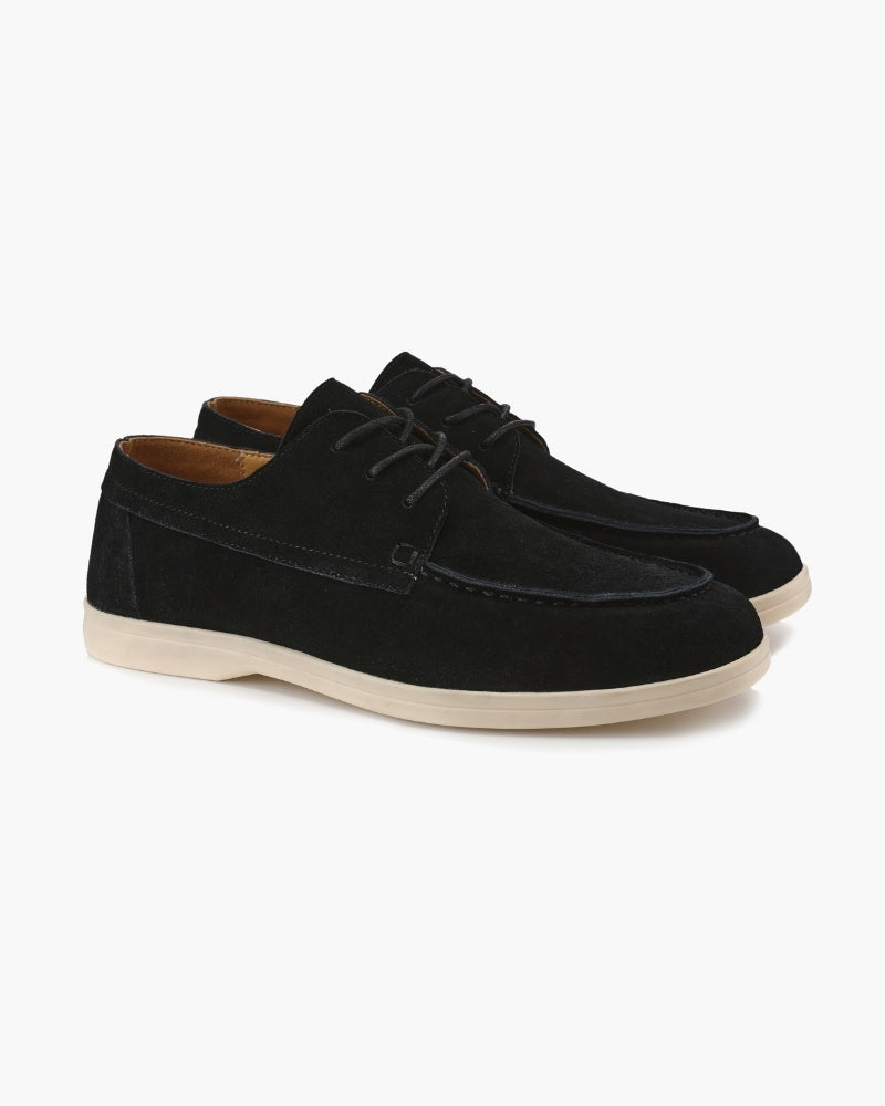Premium-Wildlederschnürschuhe