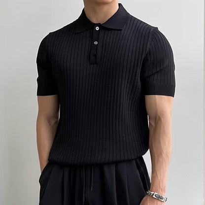 GIMCHEON Strick-Polohemd