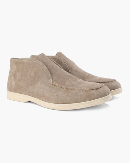 Hohe Wildleder-Slipper