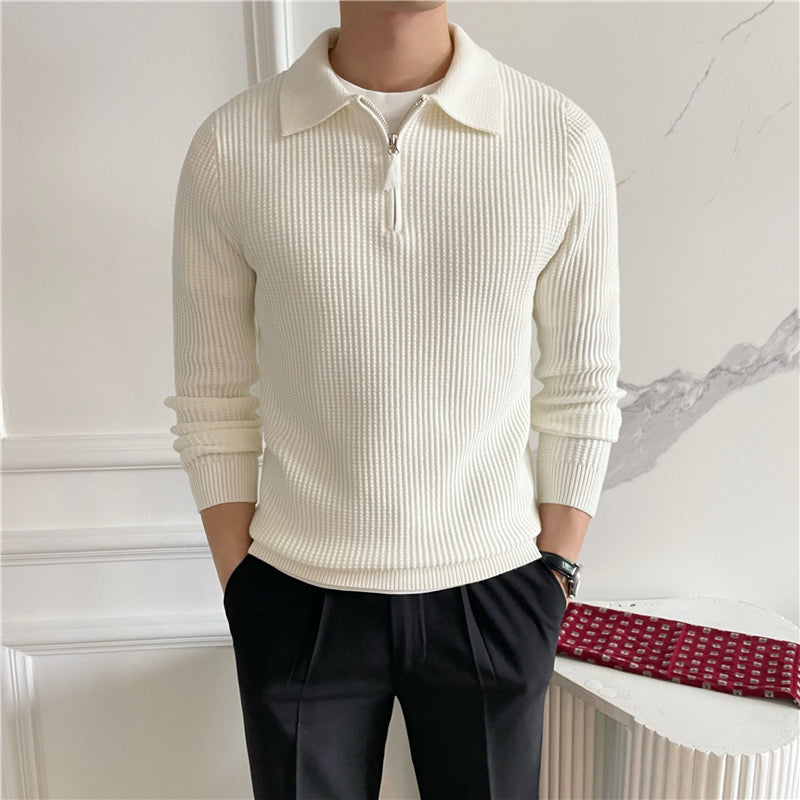 GONGJU Reißverschluss-Pullover