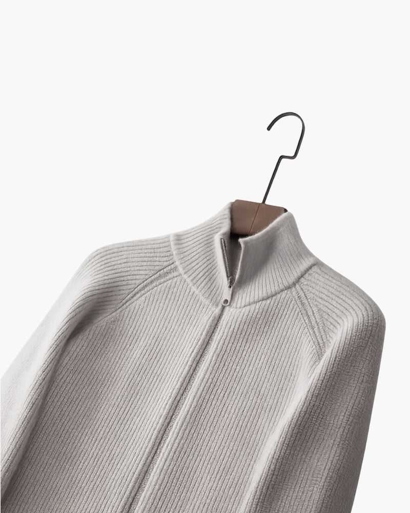 AMALFI Wollgilet mit durchgehendem Reißverschluss