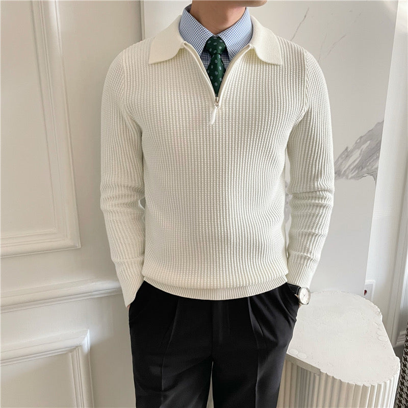 GONGJU Reißverschluss-Pullover