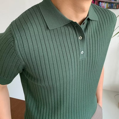 GIMCHEON Strick-Polohemd