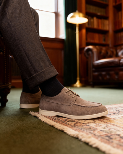 Premium-Wildlederschnürschuhe