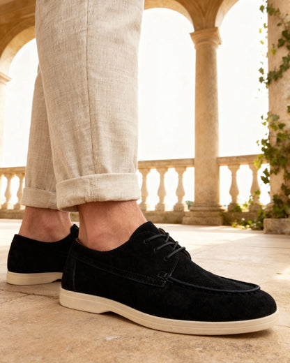 Premium-Wildlederschnürschuhe