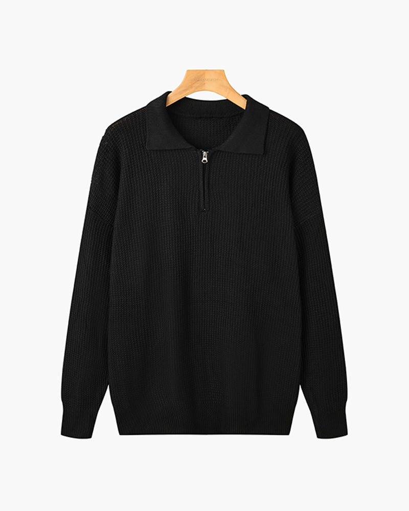 GONGJU Reißverschluss-Pullover