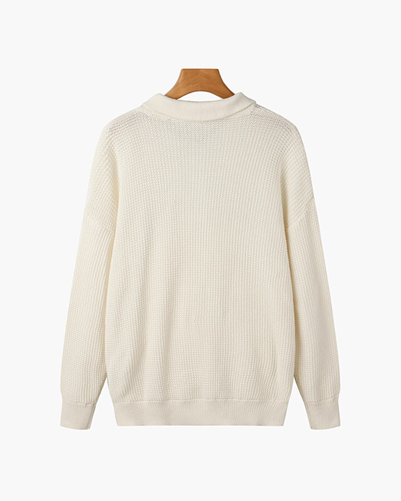GONGJU Reißverschluss-Pullover
