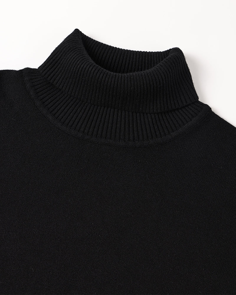 JANGSAN Rollkragenpullover aus Merinowolle