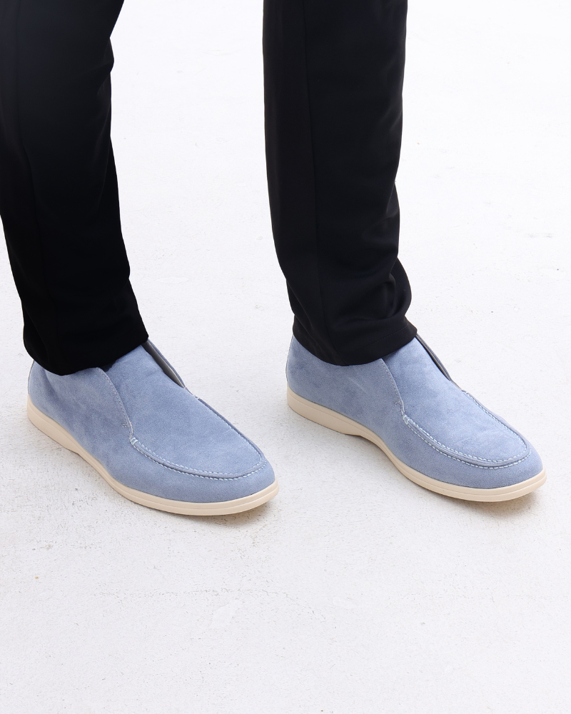 Hohe Wildleder-Slipper